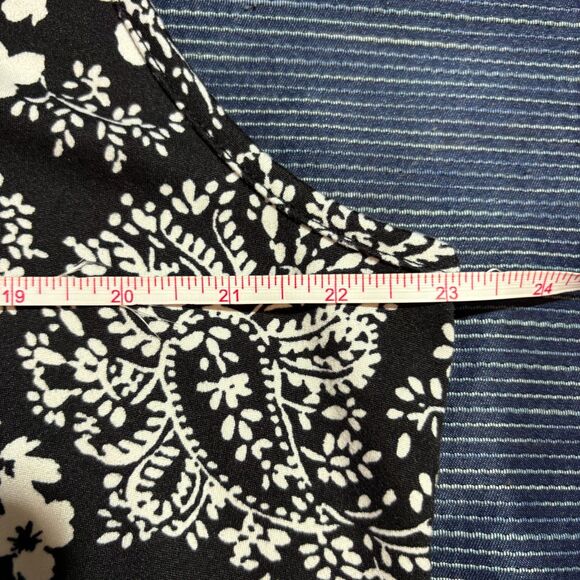 Eyecandy Tunic Womens 3X Black White Floral Sleeveless Boho Cottagecore Keyhole - Picture 4 of 6